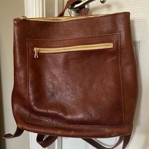 Portland Leather Goods Backpack-Nutmeg